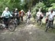 Ankunft im Schutzgebiet, 16 Besucher, davon 8 mit dem Fahrrad 